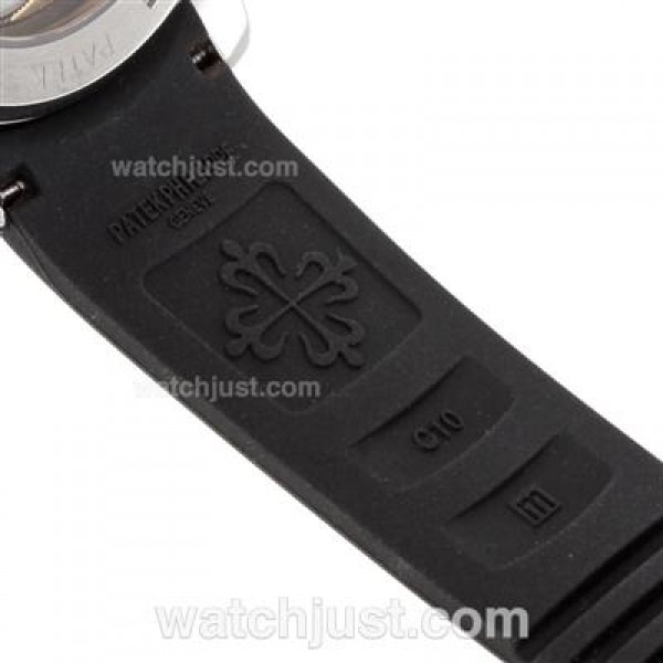 Patek Philippe Nautilus Automatic with Brown Dial-Rubber Strap