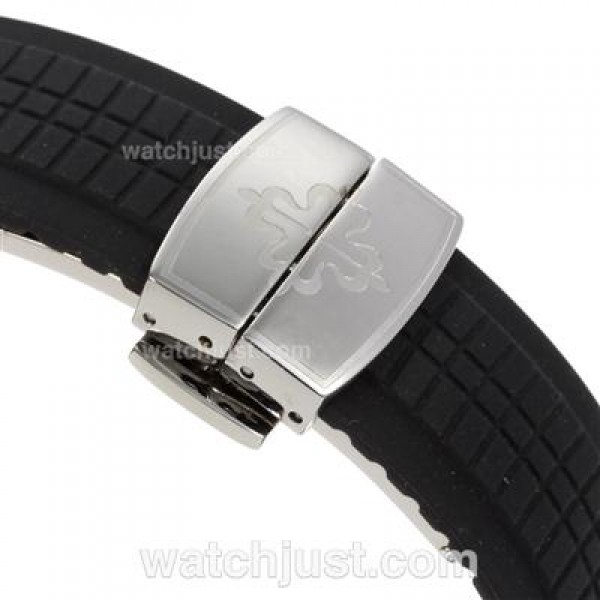 Patek Philippe Nautilus Automatic with Brown Dial-Rubber Strap