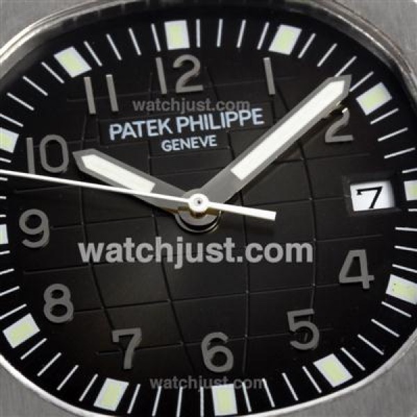 Patek Philippe Nautilus Automatic with Black Dial-Rubber Strap