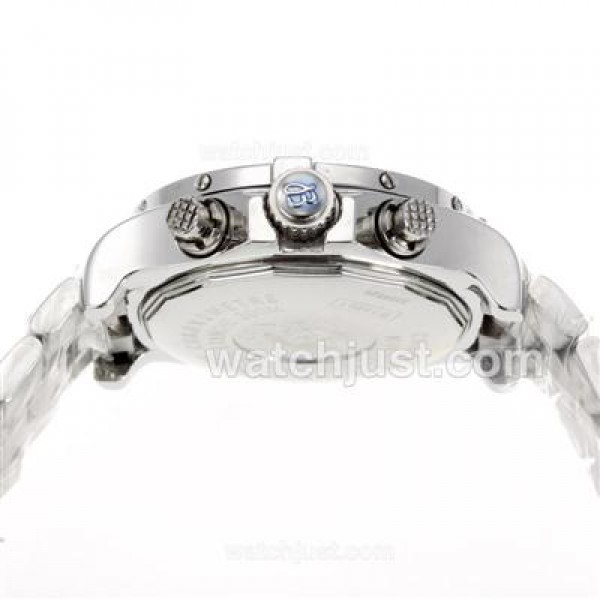 Breitling Super Avenger Working Chronograph with Black Dial S/S-Red Needles
