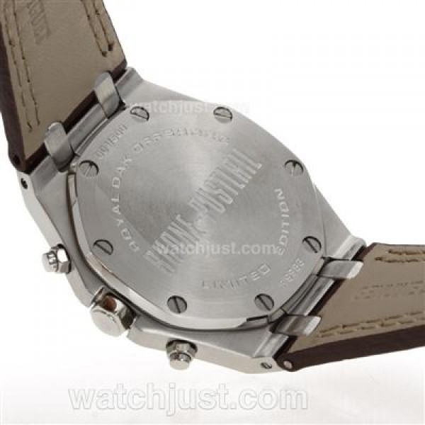 Audemars Piguet Royal Oak Offshore Rhone-Fusterie Limited Edition Working Chrono with White Dial-Leather Strap