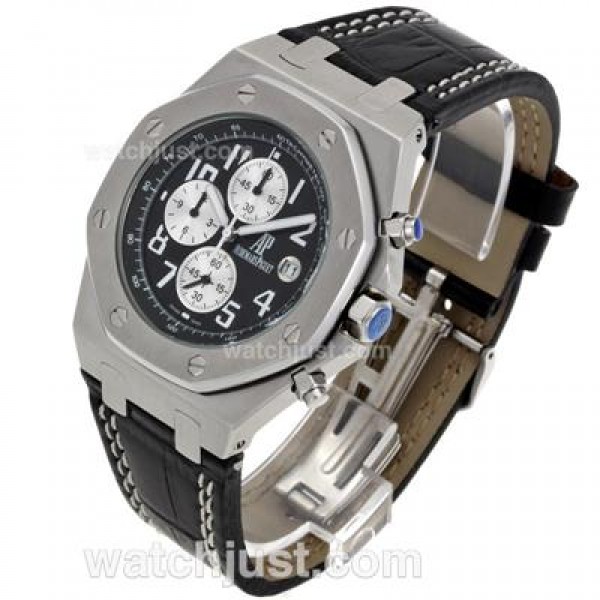 Audemars Piguet Royal Oak Offshore Rhone-Fusterie Limited Edition Working Chrono with Black Dial-Leather Strap