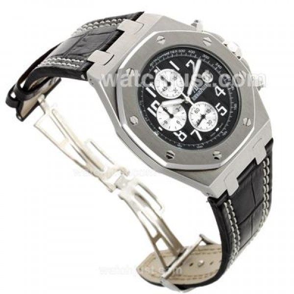 Audemars Piguet Royal Oak Offshore Rhone-Fusterie Limited Edition Working Chrono with Black Dial-Leather Strap