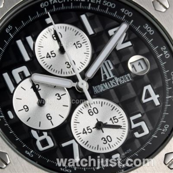 Audemars Piguet Royal Oak Offshore Rhone-Fusterie Limited Edition Working Chrono with Black Dial-Leather Strap