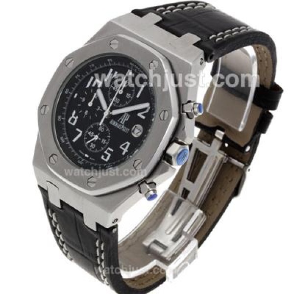 Audemars Piguet Royal Oak Offshore Rhone-Fusterie Limited Edition Working Chrono with Black Dial-Leather Strap