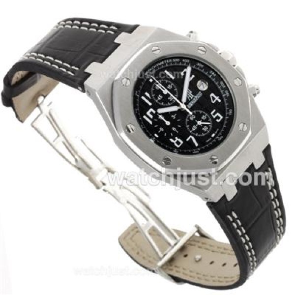 Audemars Piguet Royal Oak Offshore Rhone-Fusterie Limited Edition Working Chrono with Black Dial-Leather Strap