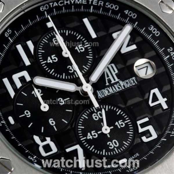 Audemars Piguet Royal Oak Offshore Rhone-Fusterie Limited Edition Working Chrono with Black Dial-Leather Strap