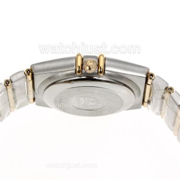 Omega Constellation Swiss ETA 2824 Movement Two Tone Diamond Markers and Bezel with MOP Dial-14K Wrapped Gold