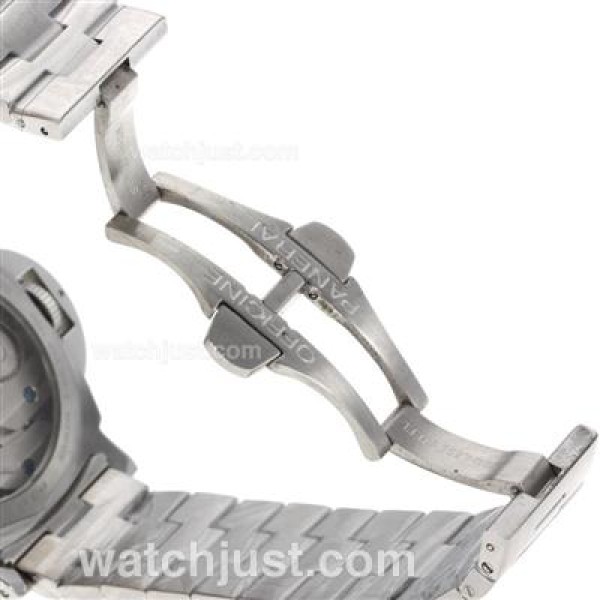 Panerai Luminor Marina OP Logo Unitas 6497 Movement with Black Dial S/S-Brushed Case
