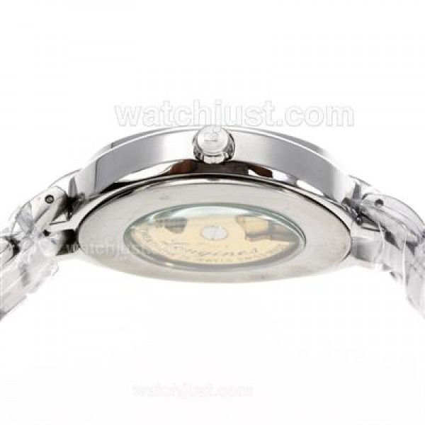 Longines PrimaLuna Automatic with Black Dial S/S-18K Plated Gold Movement