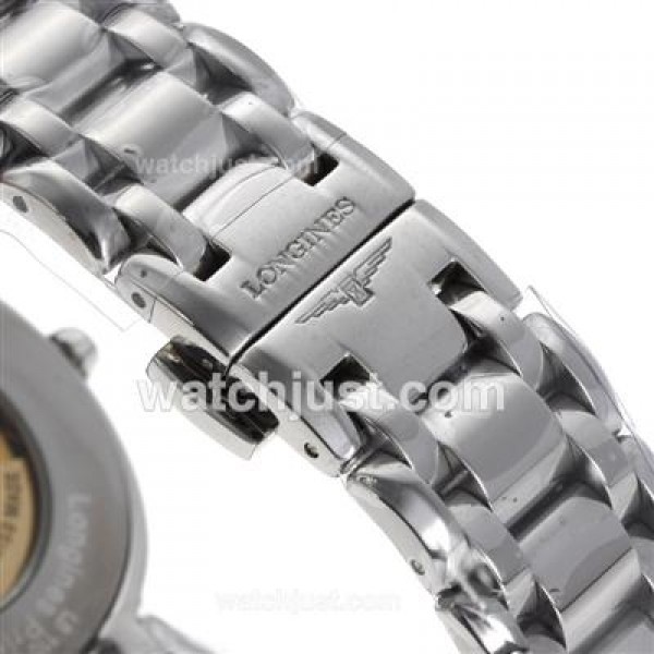 Longines PrimaLuna Automatic with Black Dial S/S-18K Plated Gold Movement