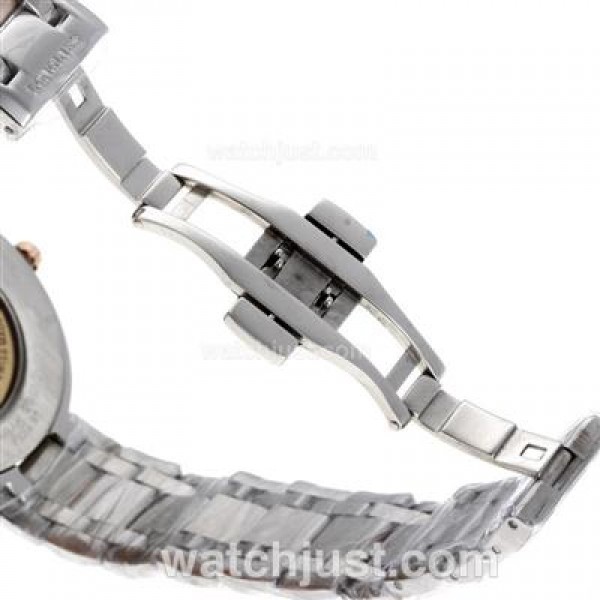 Longines PrimaLuna Automatic Two Tone Diamond Markers with MOP Dial-18K Plated Gold Movement