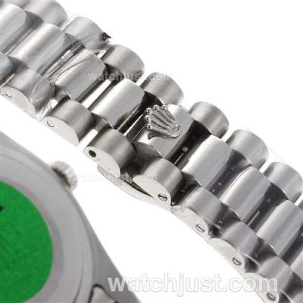 Rolex Datejust Automatic Roman Markers with Black Dial S/S-Sapphire Glass