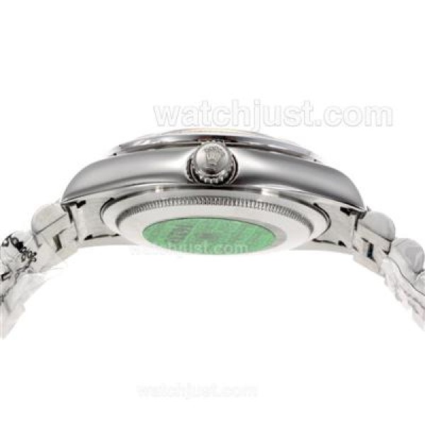 Rolex Datejust Automatic Roman Markers with Black Dial S/S-Sapphire Glass