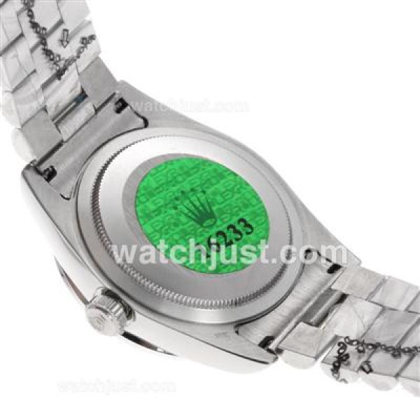 Rolex Datejust Automatic Roman Markers with Black Dial S/S-Sapphire Glass