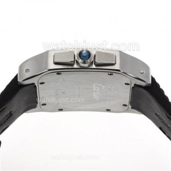 Male Roman Numerals 41MM Cartier Santos 100 Replica Automatic Watches