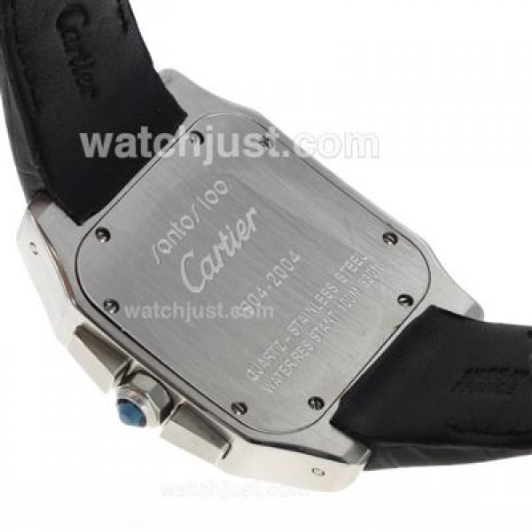 Male Roman Numerals 41MM Cartier Santos 100 Replica Automatic Watches
