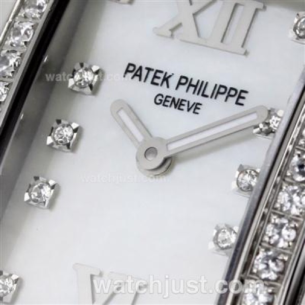 Patek Philippe Twenty-4 Hours Swiss ETA Movement Diamond Markers & Bezel with MOP Dial