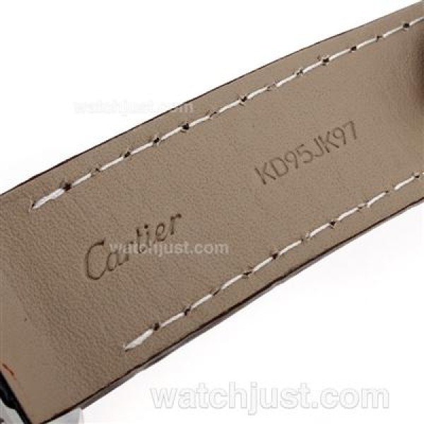 High Quality Cartier Santos 100 Fake Watches With White Dials For Women