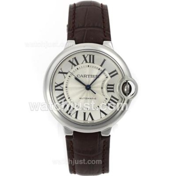 UK Best Quality Cartier Ballon bleu de Cartier Fake Watches With White Dials For Sale