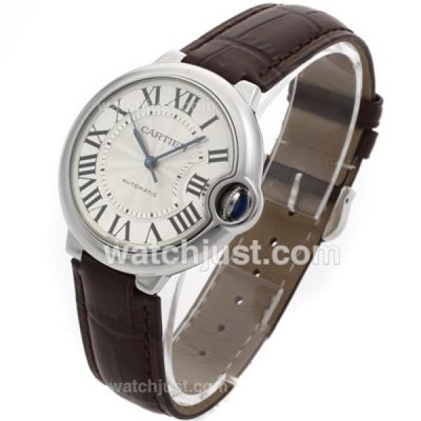 UK Best Quality Cartier Ballon bleu de Cartier Fake Watches With White Dials For Sale