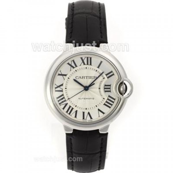 UK AAA Quality Cartier Ballon bleu de Cartier Replica Watches With White Dials For Sale