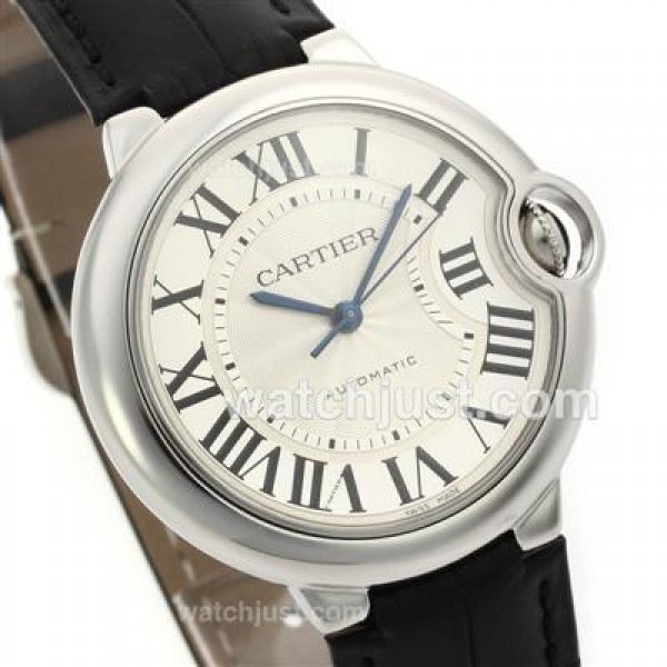 UK AAA Quality Cartier Ballon bleu de Cartier Replica Watches With White Dials For Sale