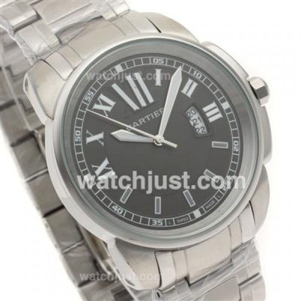 Cartier Calibre de Cartier with Black Dial S/S-Couple Watch