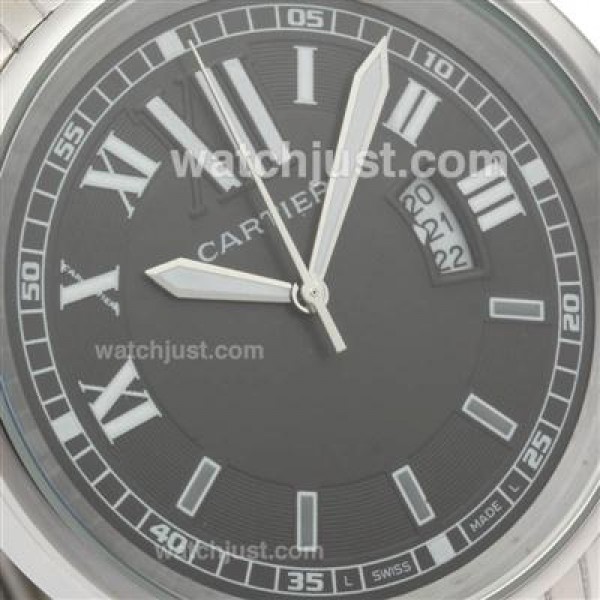 Cartier Calibre de Cartier with Black Dial S/S-Couple Watch