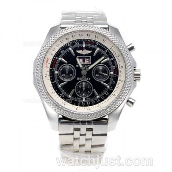 Best 1:1 Breitling Bentley 6.75 Replica Watches With Black Dials For Men