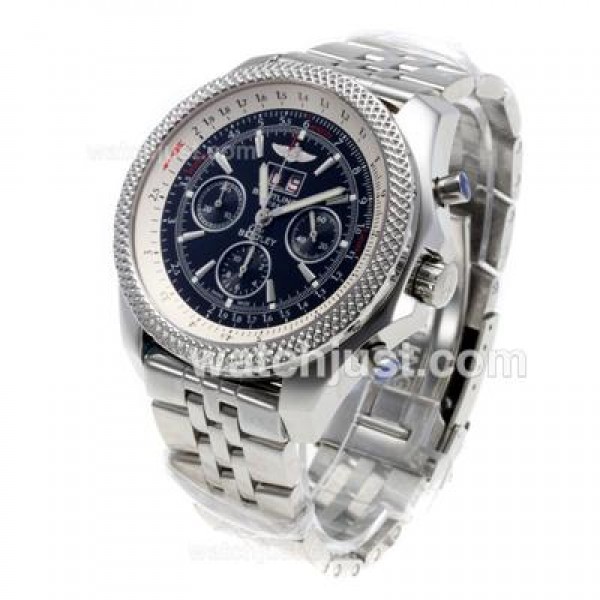 Best 1:1 Breitling Bentley 6.75 Replica Watches With Black Dials For Men