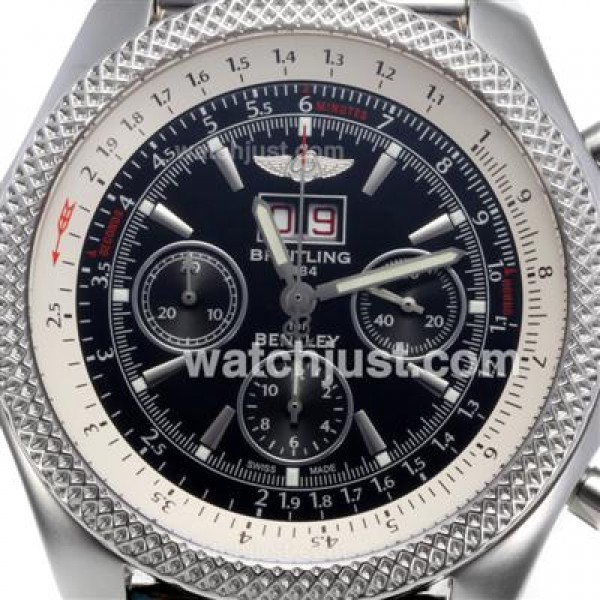 Best 1:1 Breitling Bentley 6.75 Replica Watches With Black Dials For Men