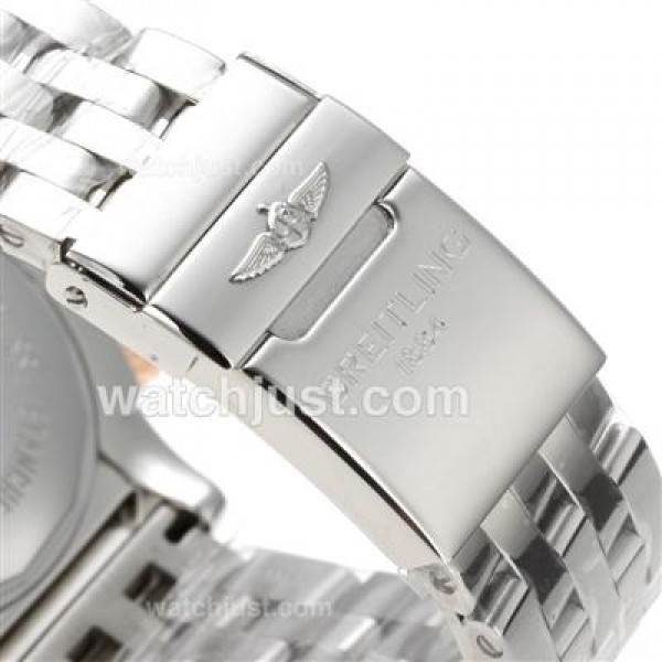 Breitling Chronomat B01 Chronograph Swiss Valjoux 7750 Movement Two Tone Case with Red Dial