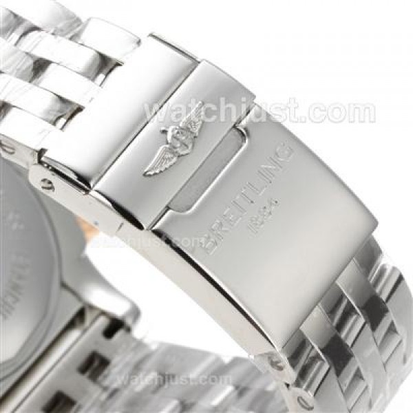Breitling Chronomat B01 Chronograph Swiss Valjoux 7750 Movement Two Tone Case with Black Dial