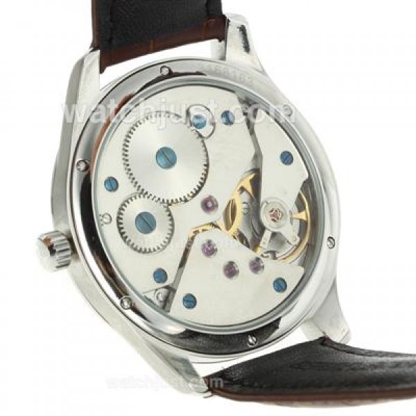 IWC Portuguese Manual Winding Number Markers with White Dial-Leather Strap