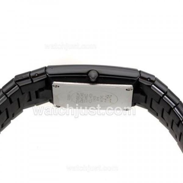 Rado DiaStar Full Black Authentic Ceramic Diamond Markers with Black Dial