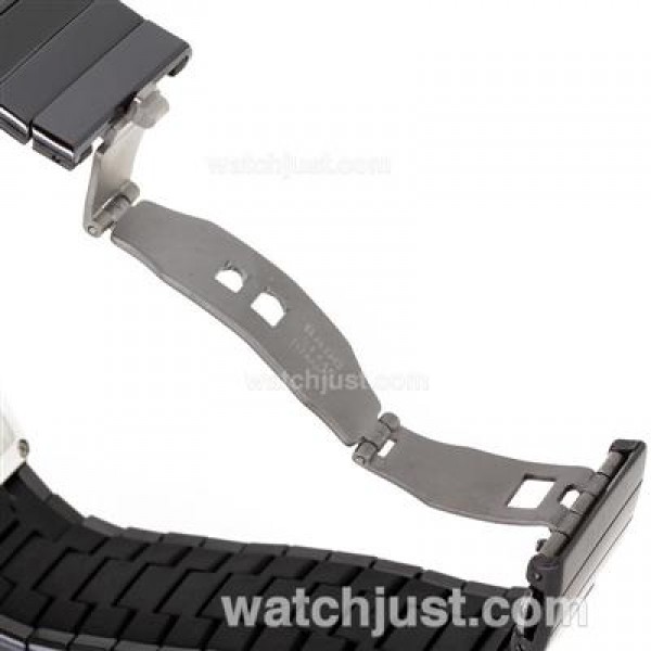 Rado DiaStar Full Black Authentic Ceramic Diamond Markers with Black Dial