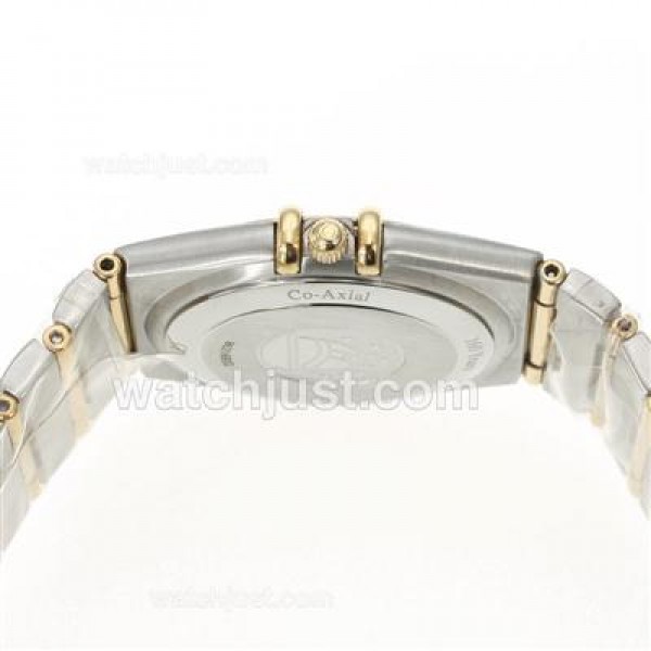 Omega Constellation Swiss ETA Movement Two Tone Diamond Markers with MOP Dial