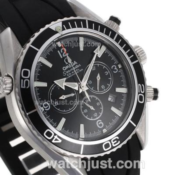 Omega Seamaster Planet Ocean Automatic with White Markers-Rubber Strap