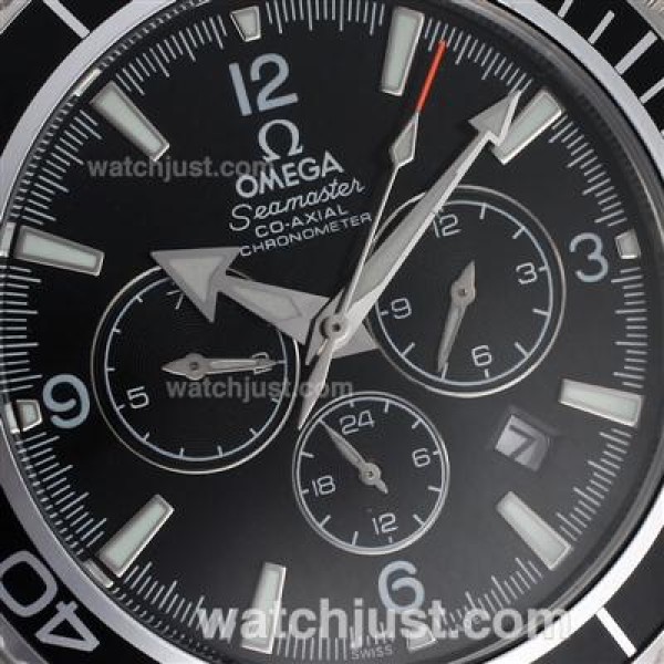 Omega Seamaster Planet Ocean Automatic with White Markers-Rubber Strap