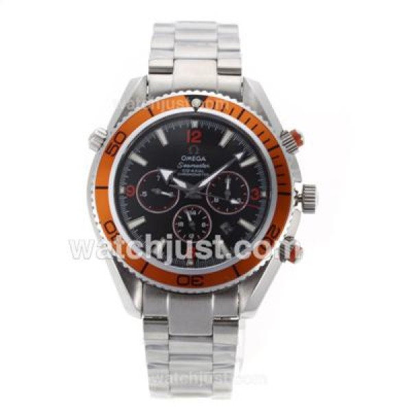 Omega Seamaster Planet Ocean Automatic with Orange Markers and Bezel S/S