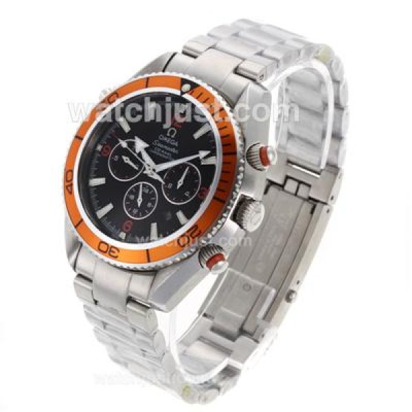 Omega Seamaster Planet Ocean Automatic with Orange Markers and Bezel S/S