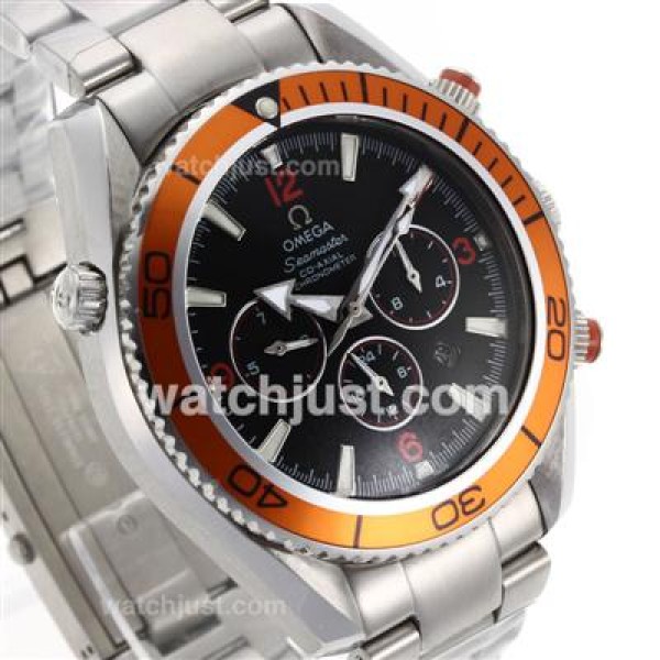 Omega Seamaster Planet Ocean Automatic with Orange Markers and Bezel S/S