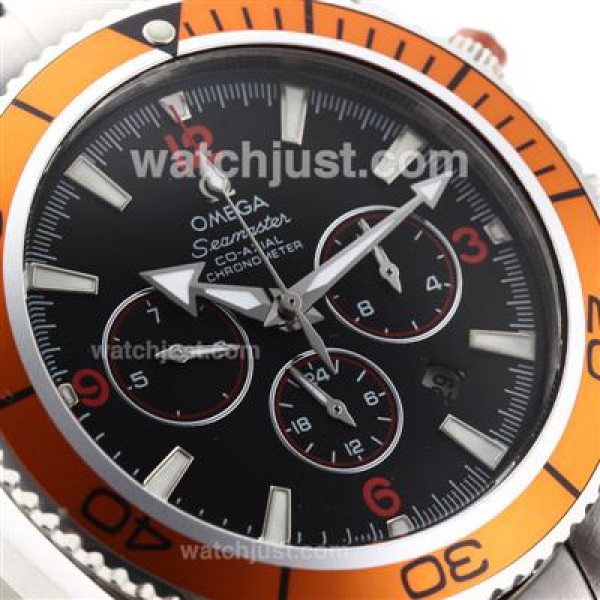 Omega Seamaster Planet Ocean Automatic with Orange Markers and Bezel S/S