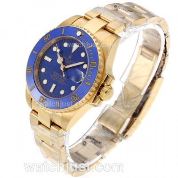 AAA Quality Rolex Submariner Fake Watches With Blue Dials For Sale