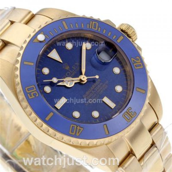 AAA Quality Rolex Submariner Fake Watches With Blue Dials For Sale