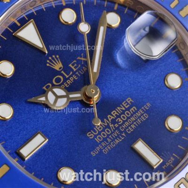 AAA Quality Rolex Submariner Fake Watches With Blue Dials For Sale