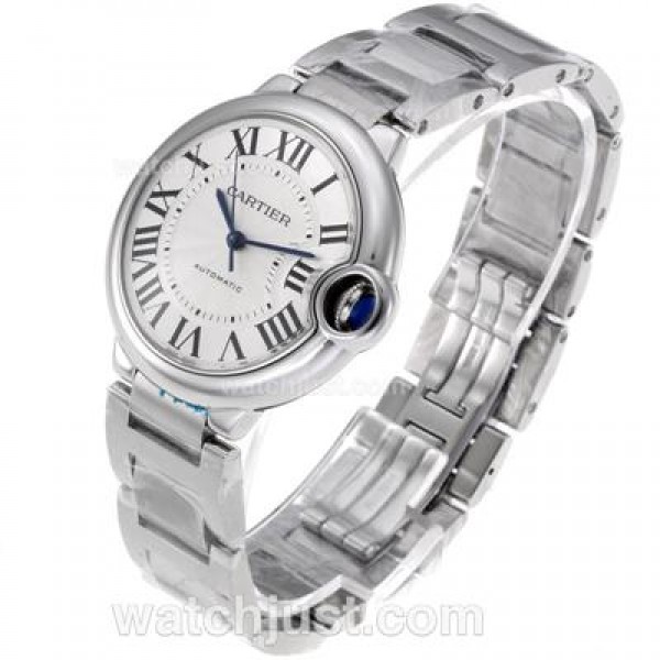 AAA Quality Ballon bleu de Cartier Fake Watches With White Dials For Sale