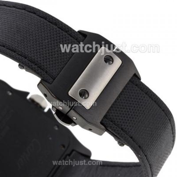 UK 1:1 Wholesale Replica Cartier Santos Watches With Black Dials For Sale
