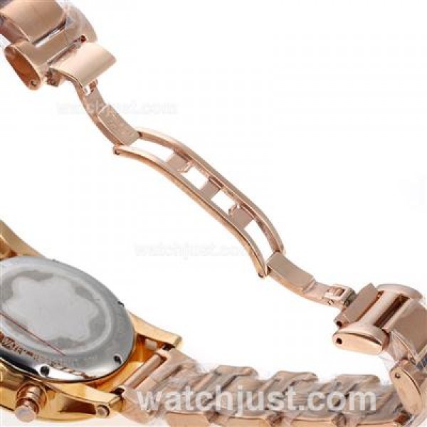 Montblanc Flyback Working Chronograph Full Rose Gold with White Dial